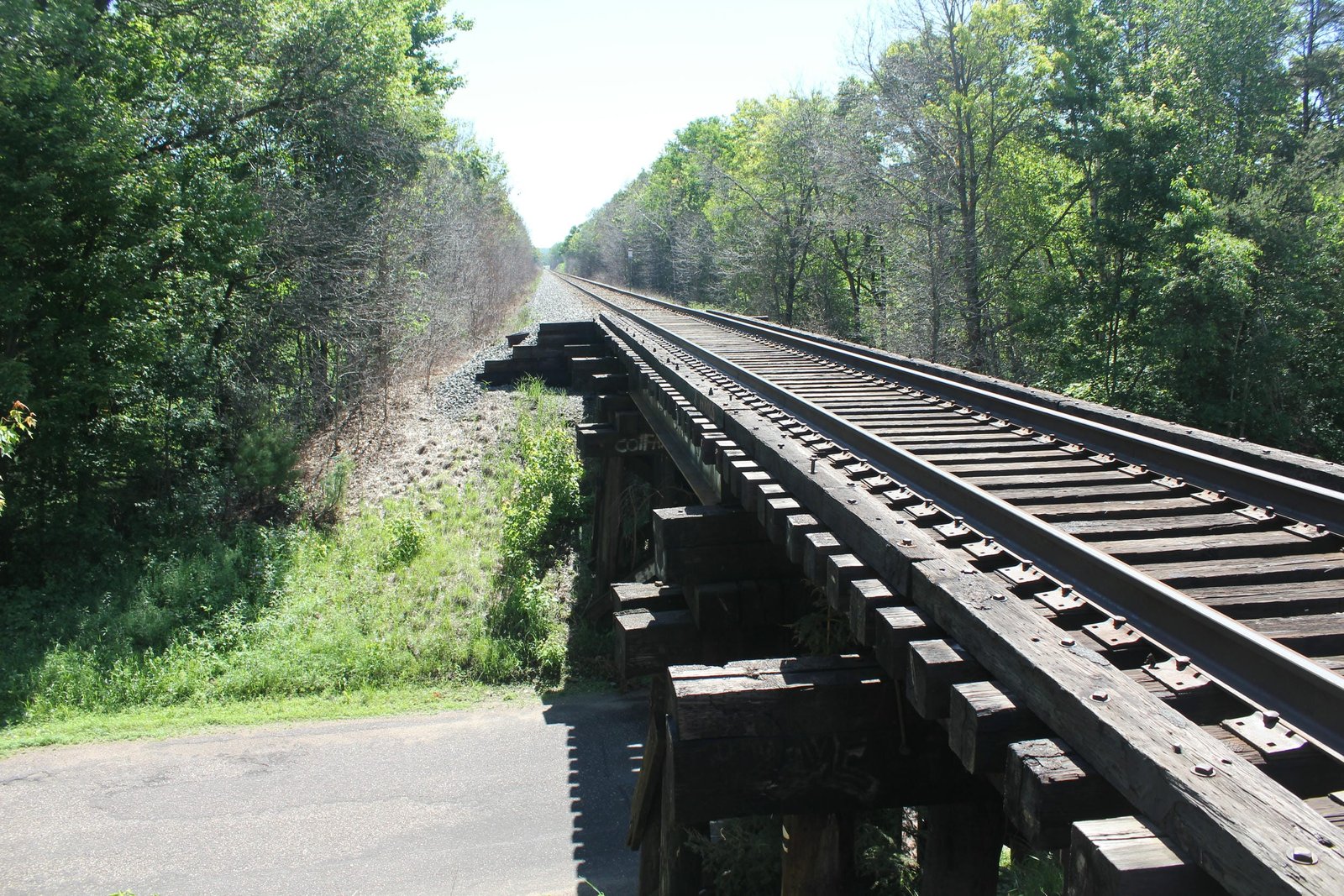 Looking east